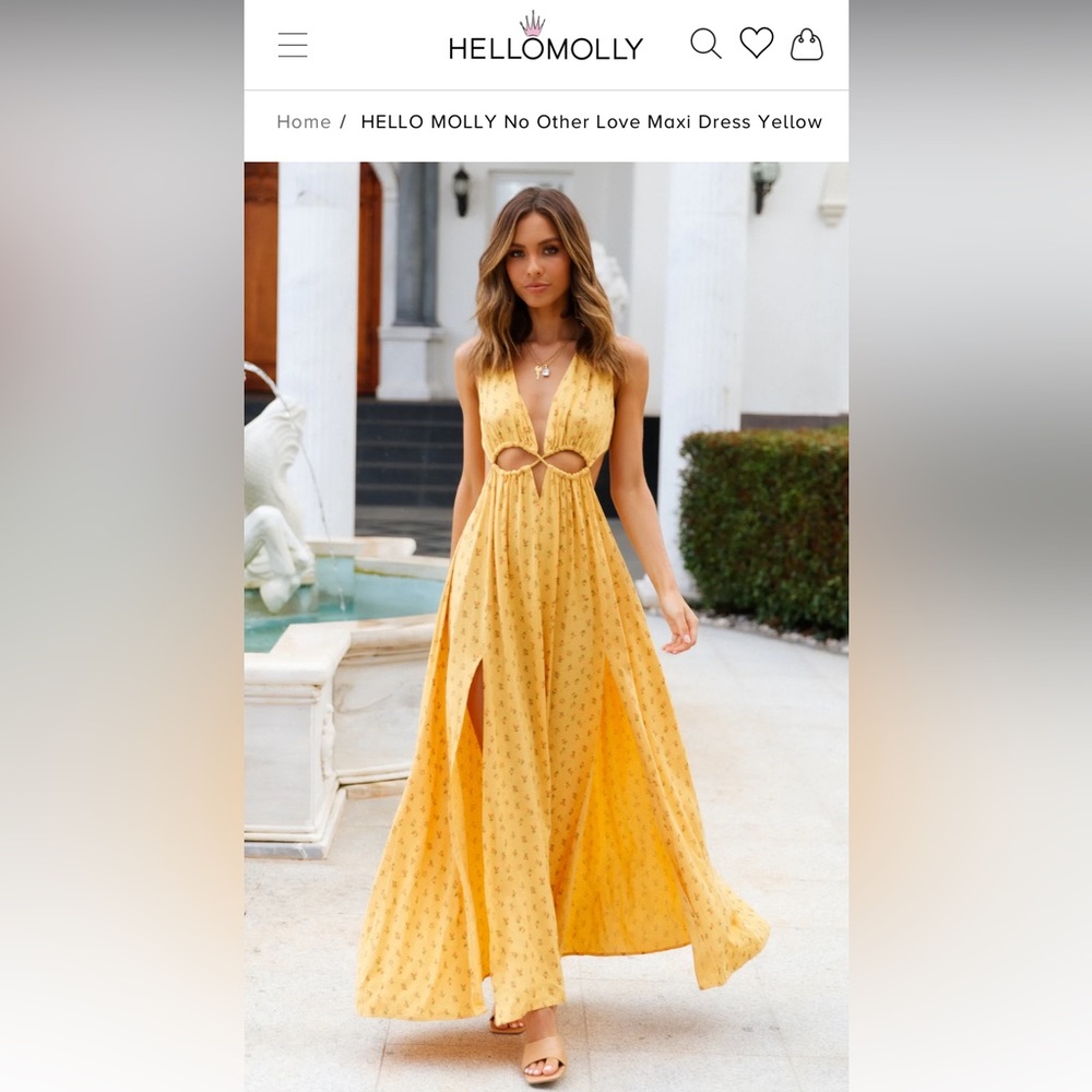 Hello Molly Yellow Floral Maxi